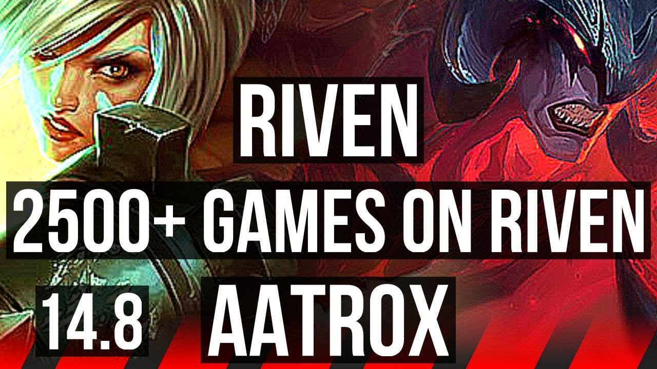 RIVEN vs AATROX (TOP) | 10 solo kills, 2500+ games, 11/3/6, Dominating | EUW Master | 14.8