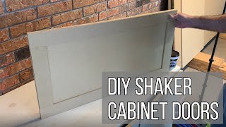 EASIEST Way to Make Shaker Cabinet Doors  DIY