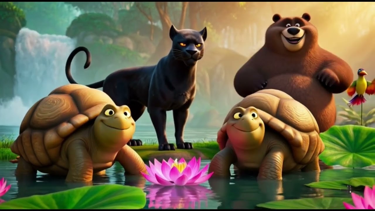Mowgli and the Fortune Game | Jungle Kids Story | Lotus Race Adventure | 3D Animated Tale
