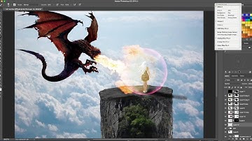 Photo Manipulation Photoshop Speed Art EP2: Dragon Fire