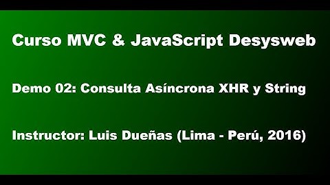 Curso MVC & JavaScript Desysweb - Demo 02