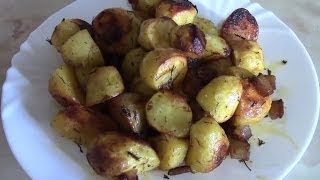 Картофель запеченный в духовке. Молодой картофель запеченный в духовке с салом