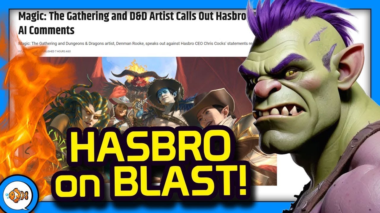 Hasbro CALLED OUT by Dungeons & Dragons and MTG Artists Over AI!