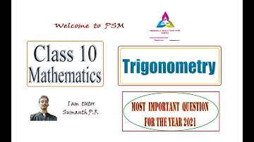 trigonometry important question | EX 11.4 (KSEEB) | trigonometry identity #math#psm ICSE and SSLC