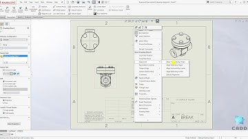 SolidWorks Tutorial for Beginners #101 - How to Break and Reassign Drawing Alignment