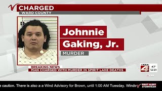 Man charged with murder in Spirit Lake deaths