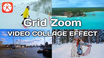 Grid zoom transitions or Video collage in kinemaster || Kinemaster Tutorial || Koushik Bhunia