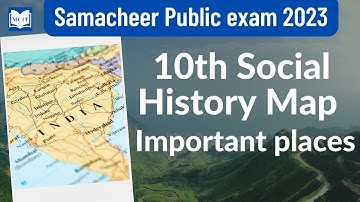 10th Social important maps|10th Social History map important places| Public exam 2023 important maps