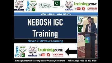 NEBOSH IGC Day 07 Element 8a