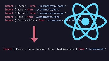 ¿Sabías que puedes importar todo en React con un solo archivo?