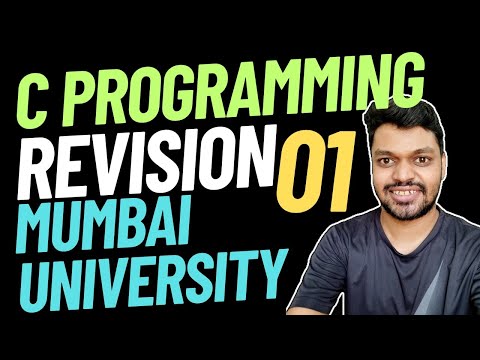 C Programming Revision Mumbai University First Year Engineering | Saarang Maths