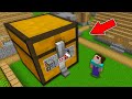 Minecraft NOOB vs PRO: NOOB FOUND HIDDEN HOUSE IN BIGGEST CHEST IN THIS VILLAGE! (Animation)