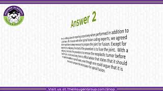 HCGTV: Ask Emma - ICD-10-PCS Spinal Fusions