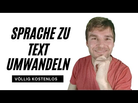 Video: Wie Man Sprache In Text Umwandelt