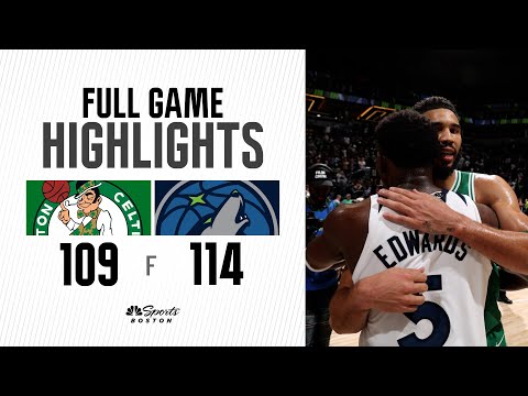 HIGHLIGHTS: C's lose first game of year in OT in EPIC battle between Jayson Tatum & Anthony Edwards