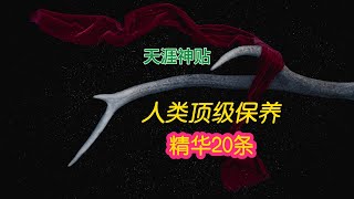 「天涯神贴」人类顶级保养精华20条...