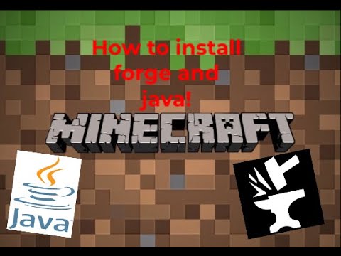 How to install Java and Forge! - YouTube