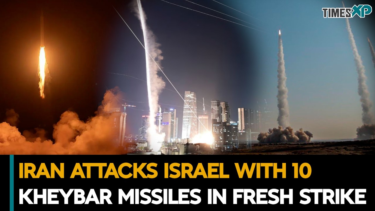 Iran Attacks Israel With 10 'Kheybar Missiles' In Fresh Strike| Iran-Israel-U.S. War