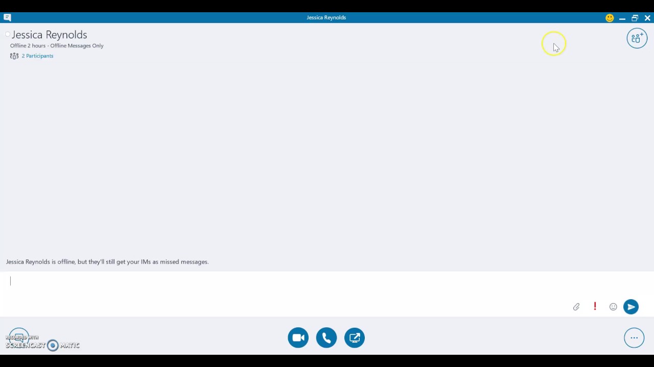 Phone Call on Skype for Business