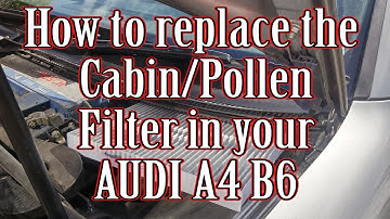 How to replace the pollen/cabin filter in your Audi A4 B6