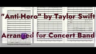 Anti-Hero Band Arrangement for Concert Band