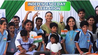 Rakul Preet Celebrates Independence Day At Balvikas School Independence Day