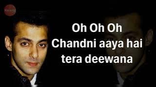 Chandni Aaya Hai Tera Deewana (LYRICS) Udit Narayan | Salman Khan, Urmila Matondkar