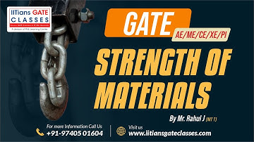 Strength of Materials | Stresses & Strains L1 | GATE Mechanical Engineering Lectures | GATE ME