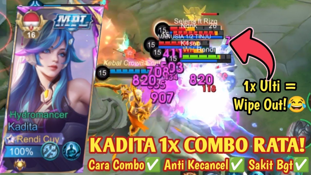 KADITA SEKALI COMBO KENA BANYAK ORANG? LANGSUNG RATA🤣 CARA MAIN KADITA