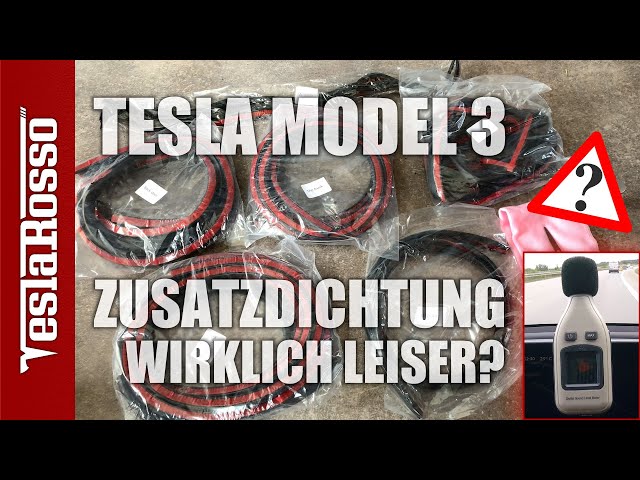 Tesla Model 3 Türdichtung Zusatzdichtung - Schallschutz