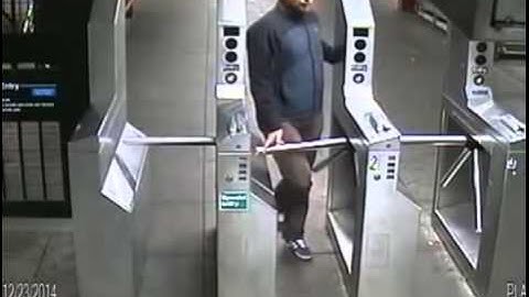 Surveillance video of Bronx subway assault suspect NYPD is looking for a male  white