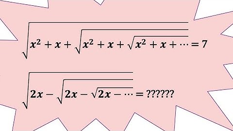 Recursive Square Roots