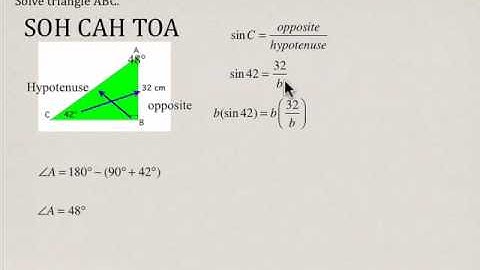 Trigonometry Solving triangles using primary trig ratios 3