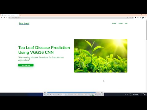 "Tea Leaves Disease Analysis || Flask App with VGG16 CNN"