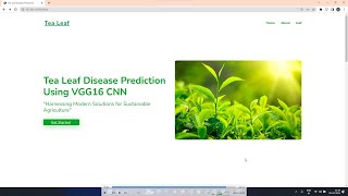 "Tea Leaves Disease Analysis || Flask App with VGG16 CNN" screenshot 3