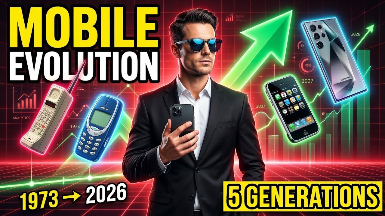 Mobile Phone Evolution (1973–2026) | Every Generation Explained | Today ...