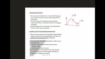 9231 Further Statistics. 4.3 Chi-squared tests (Part 1)
