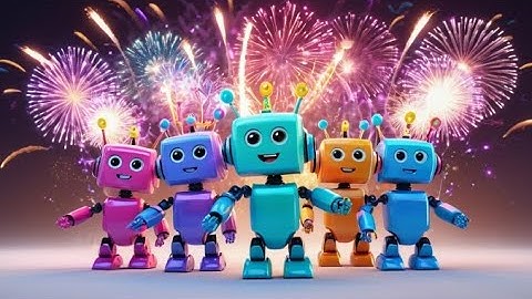 Six Toy Robots Count to Ten | Counting Song for Kids | Fun Preschool Learning Rhyme