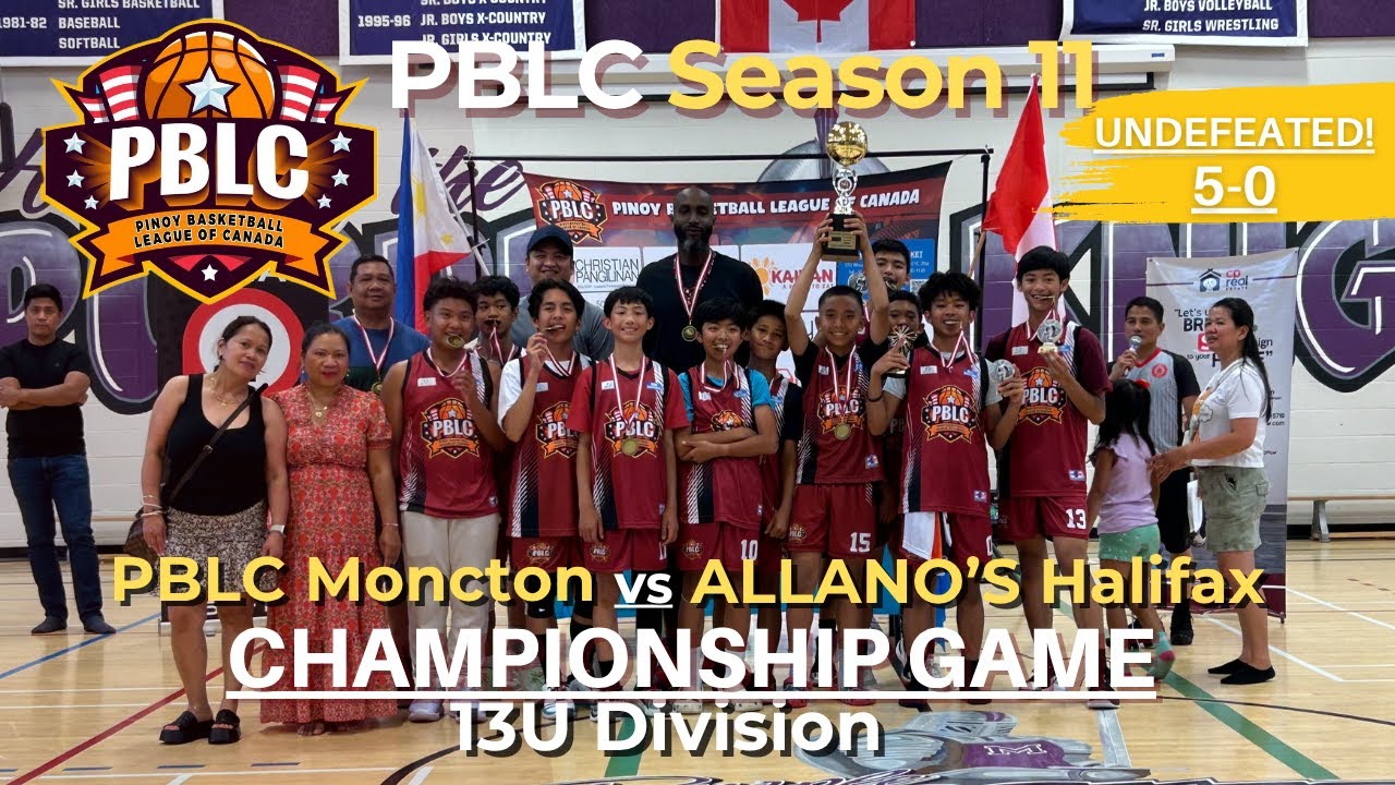 Championship Game 13U | PBLC Moncton vs Allano's Halifax | PBLC ...