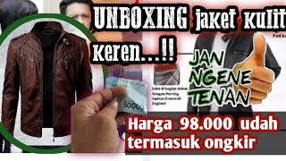 Unboxing jaket kulit bandung harga murah