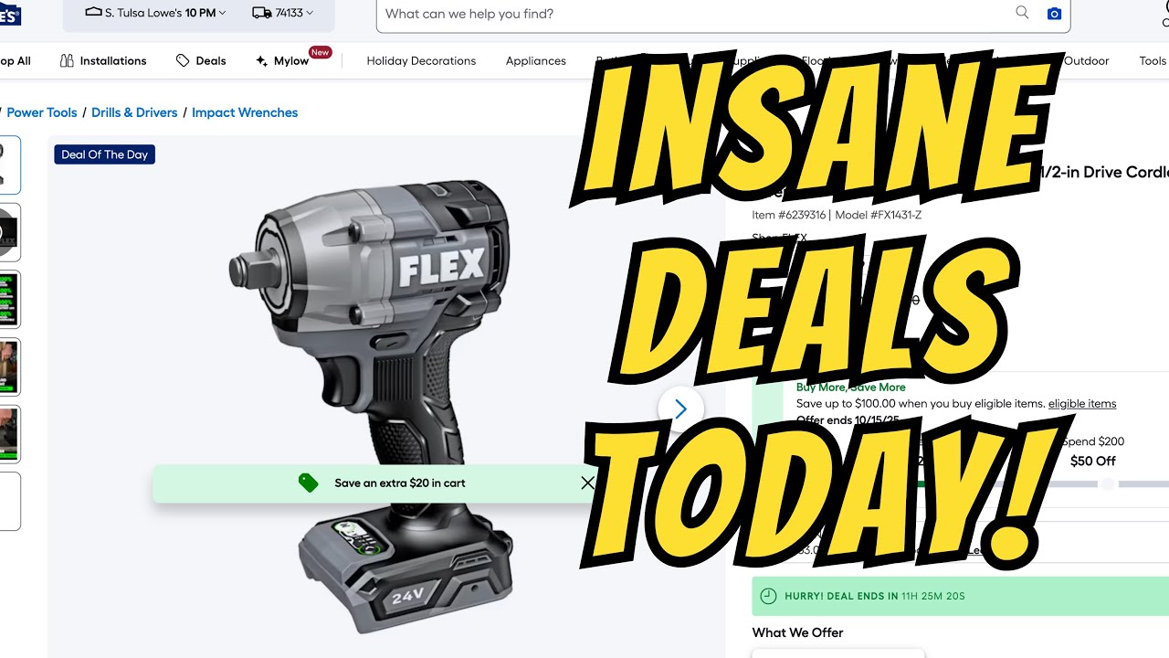 INSANE Flex Tool Deals At Lowe's But You Better RUN!