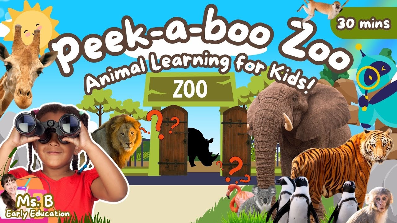 Toddler Learning | Zoo Animals for Kids 🦁🐘 | Animal Names & Sounds Compilation