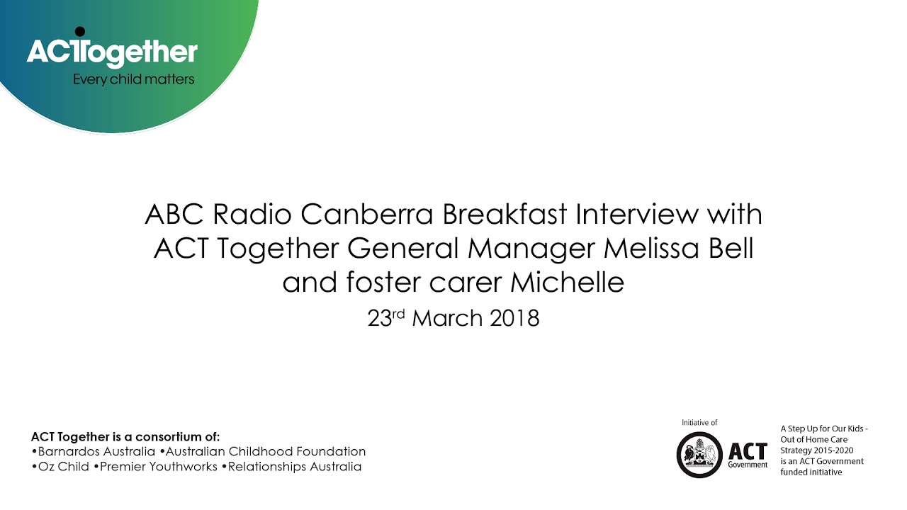 ABC Radio Canberra Interview with ACT Together