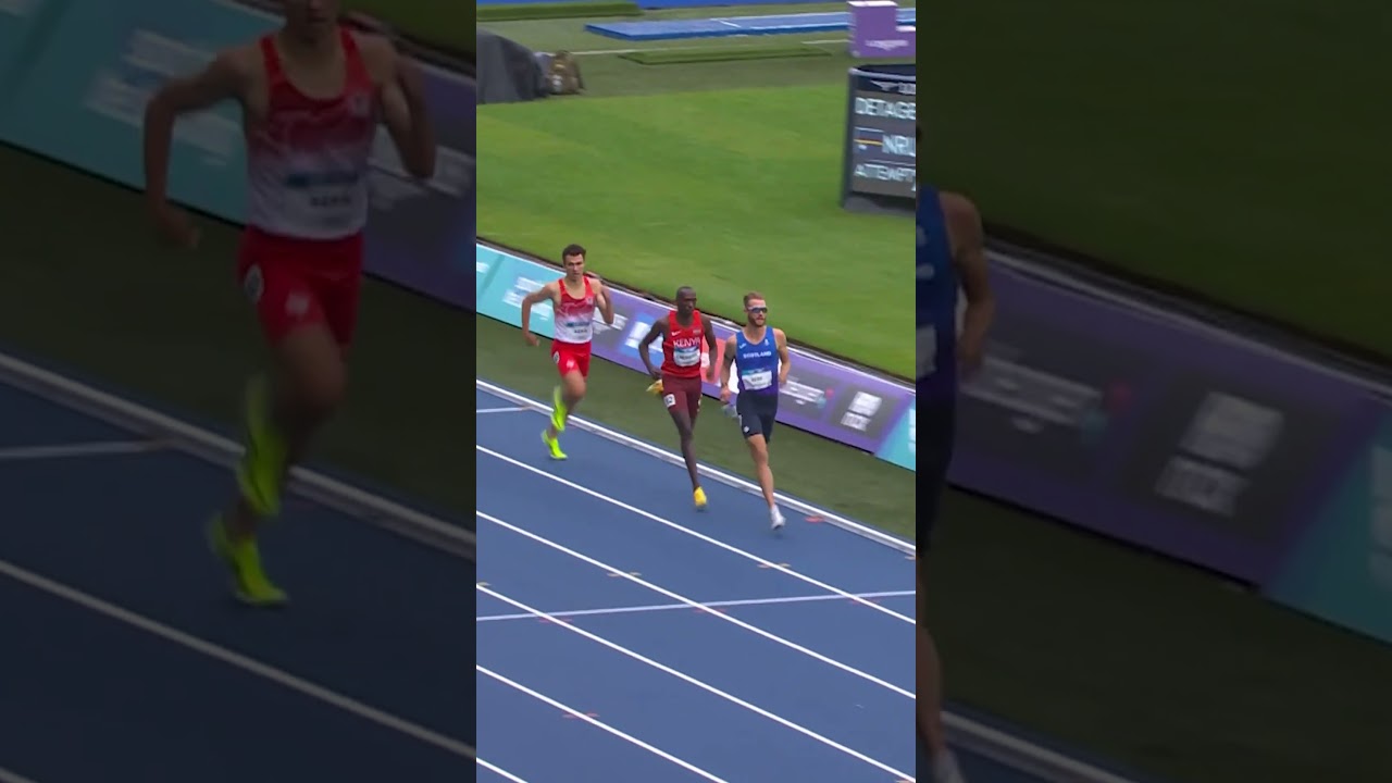 Josh Kerr's confidence is unmatched during the heats of the mile #commonwealthgames2026 #athletics