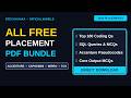 ALL MNC Placement PDFs Free! 🚀 Top 100 Coding, SQL, MCQs & Pseudocode | Accenture | Capgemini |Wipro
