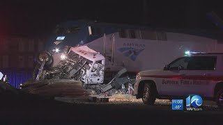 Deadly Amtrak-dump truck crash in Suffolk