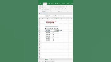 How to use Excel TRUNC Function