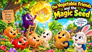 The Vegetable Friends and the Magic Seed 🌱✨ | Fun Adventure Story for Kids | Veggie Tailes Kids