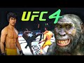 Bruce Lee vs. Primitive Human (EA sports UFC 4) - rematch