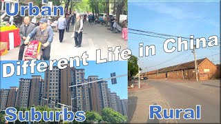 Life in different areas within a second-tier city in northern China with a population of 13 million